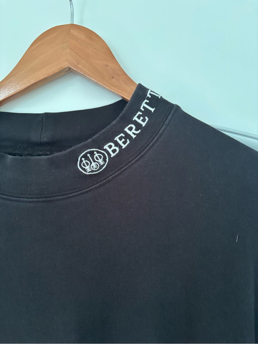 Beretta Firearms Tactical Shooting Mock Neck Long Sleeve Shirt Black XXL